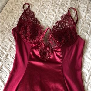 *NEW* Burgundy/Wine Lingerie Style Dress